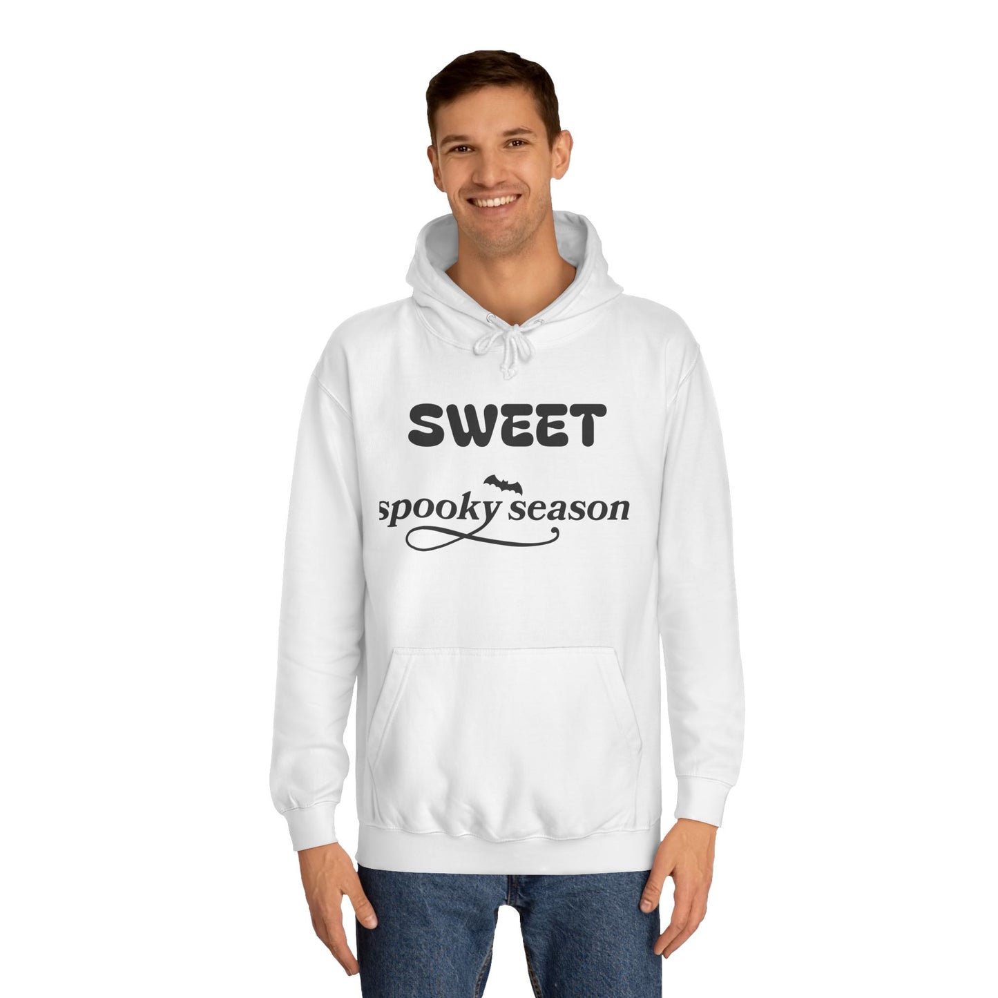 Spooky Season College Hoodie, Unisex Hoodie, Halloween Sweater, Fall Fashion, Gift for Students