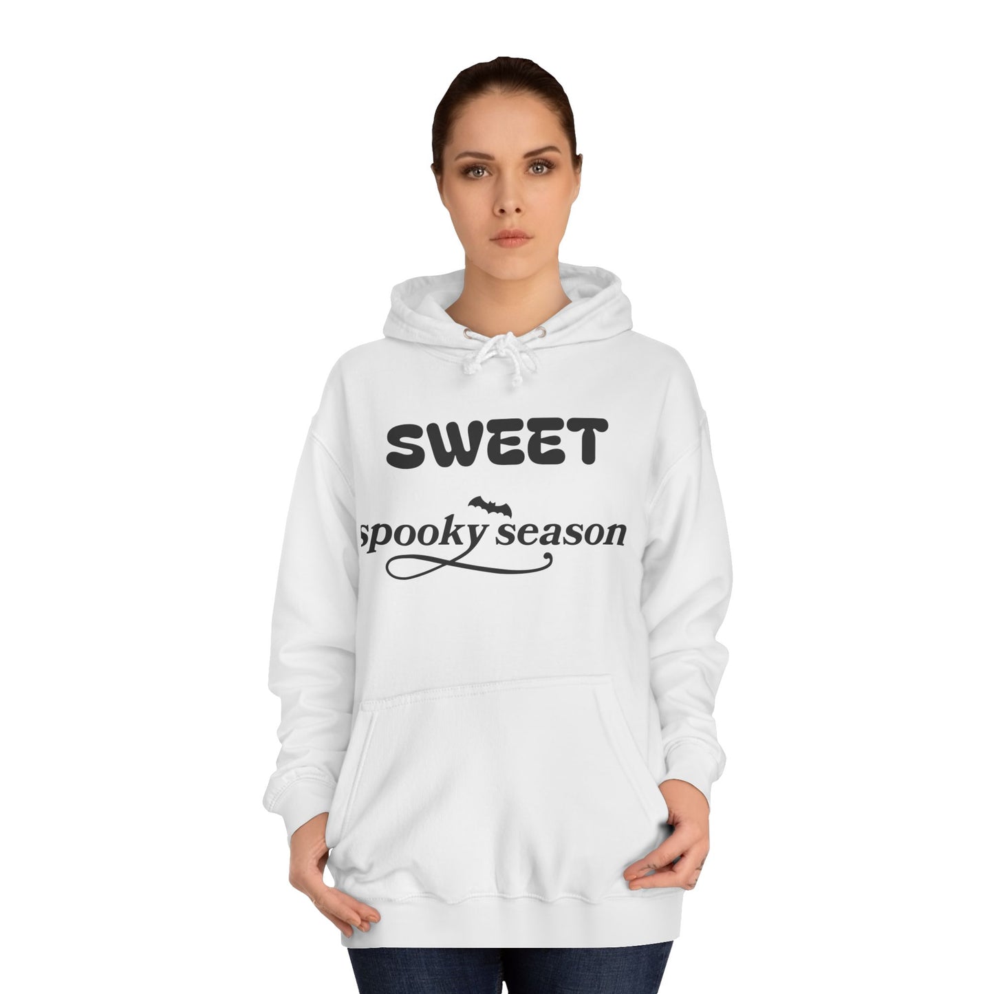 Spooky Season College Hoodie, Unisex Hoodie, Halloween Sweater, Fall Fashion, Gift for Students